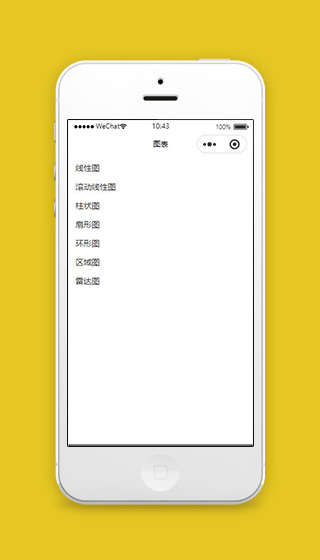 微信小程序统计图表首页模板源码下载