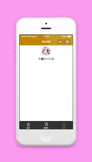 简单信息展示登录管理个人中心页程序源码